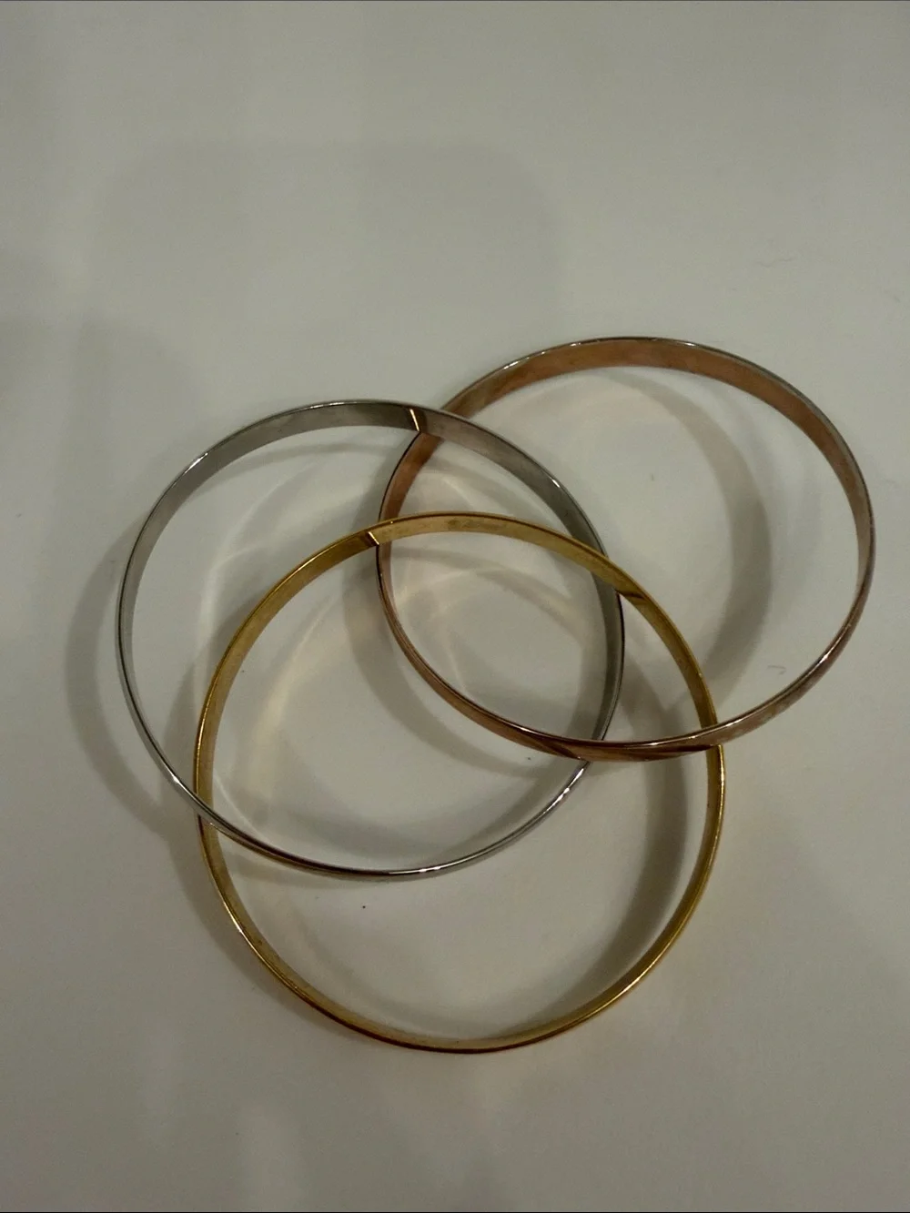 paparazzi Mixed Metal Bracelet Trio - Gold, Silver & Rose Gold